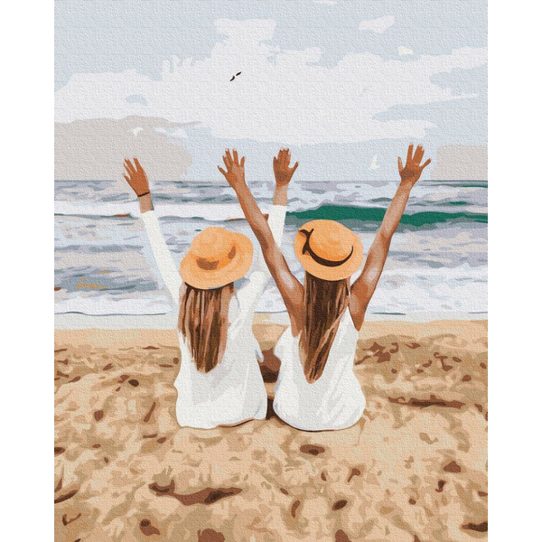 Картина по номерам Авторські колекції - Подружки на морі