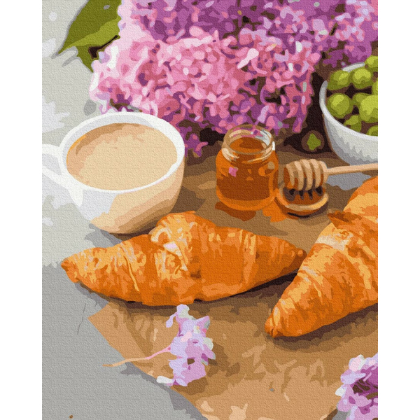 Картина по номерам Натюрморти - Медові круасани