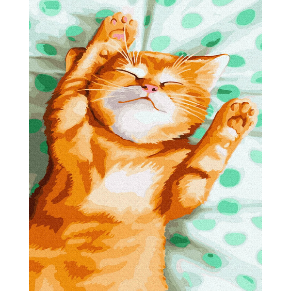 Картина по номерам Тварини, птахи та риби - Кошеня Рижун