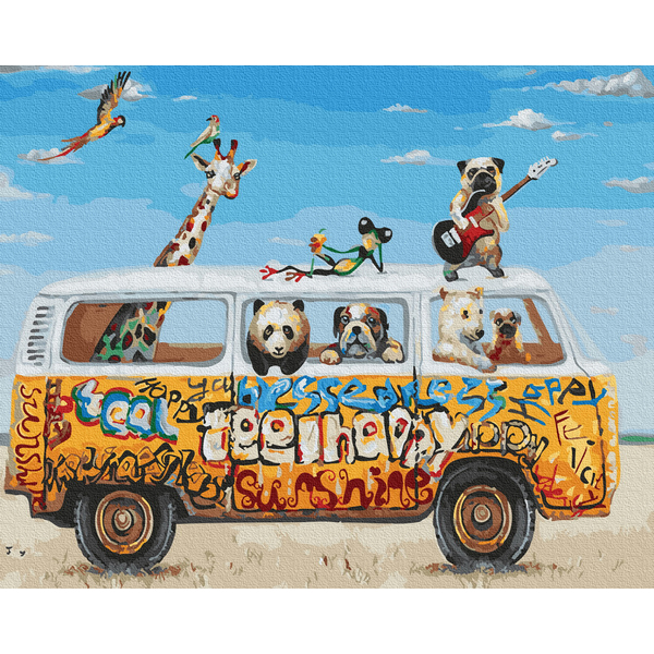 Картина по номерам Тварини, птахи та риби - Звірячі гастролі