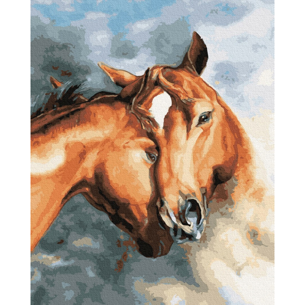 Картина по номерам Тварини, птахи та риби - Кінська ніжність