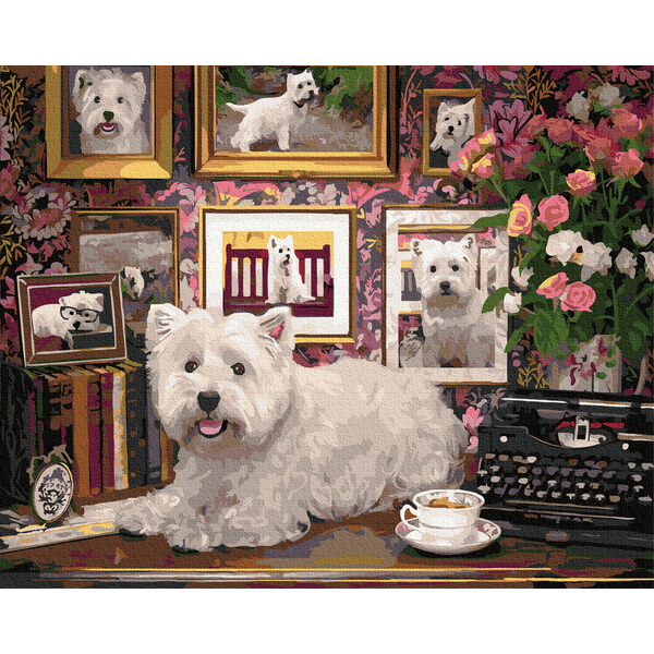 Картина по номерам Тварини, птахи та риби - Улюблена болонка