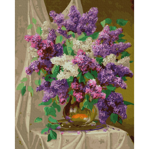 Картина по номерам Квіти - Різнобарвний бузок