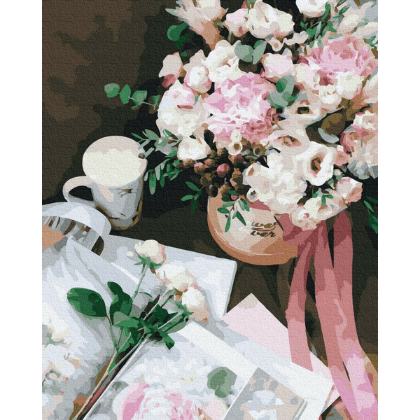 Картина по номерам Квіти - Квітковий роман