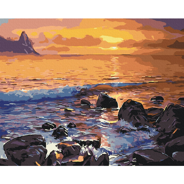 Картина по номерам Природа - Кам'янистий берег