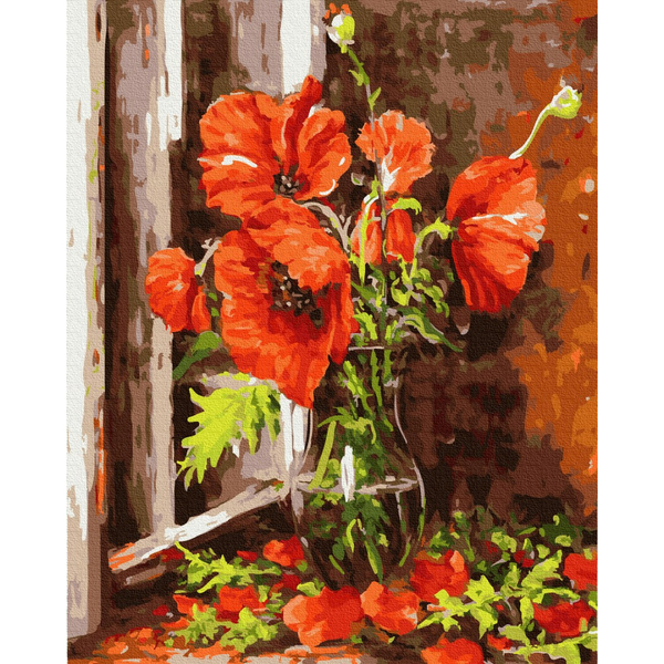 Картина по номерам Пейзажі - Букет польових маків