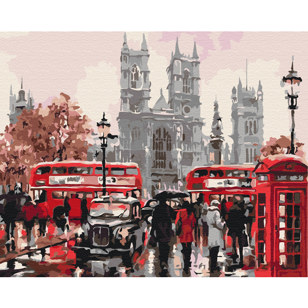 Картина по номерам Города - Дощовий Лондон
