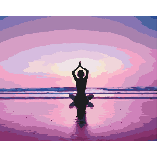 Картина по номерам Люди на картинах - Медитативна практика