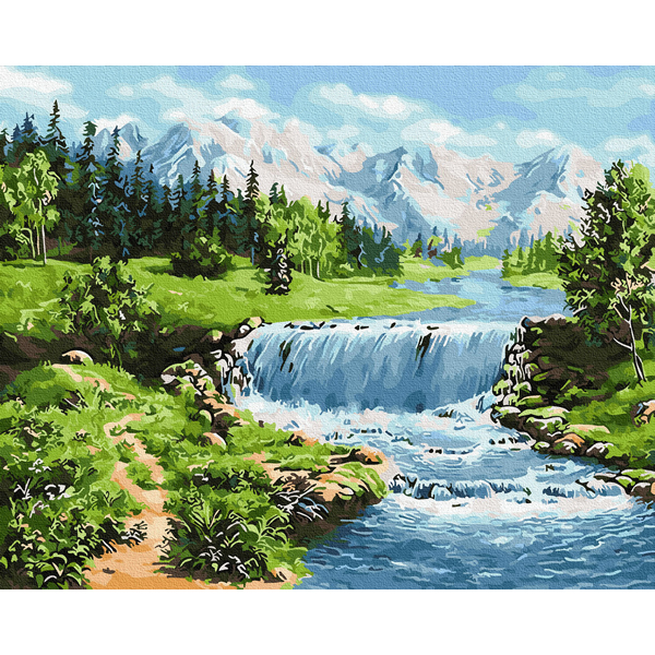 Картина по номерам Природа - Казковий водоспад