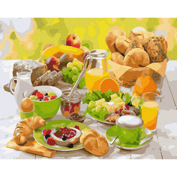 Картина по номерам Натюрморти - Випічка на перекус