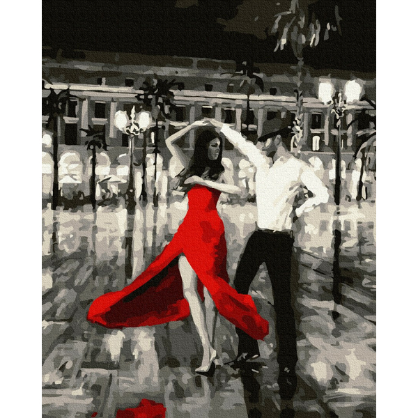 Картина по номерам Романтика - Румба в червоному