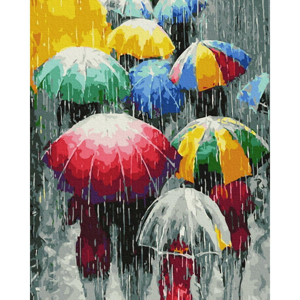 Картина по номерам Поп Арт - Дощові барви