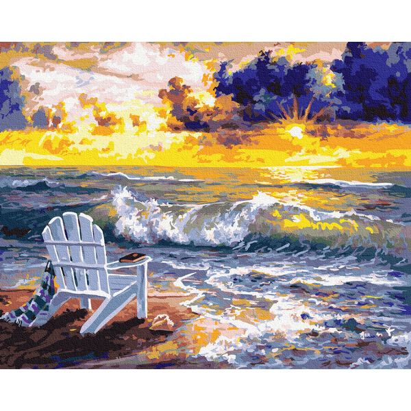 Картина по номерам Пейзажі - Місце з видом на море