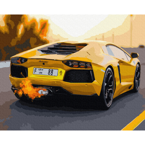 Картина по номерам Кораблі, автомобілі та літаки - Супер-авто