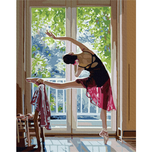 Картина по номерам Люди на картинах - Розтяжка балерини