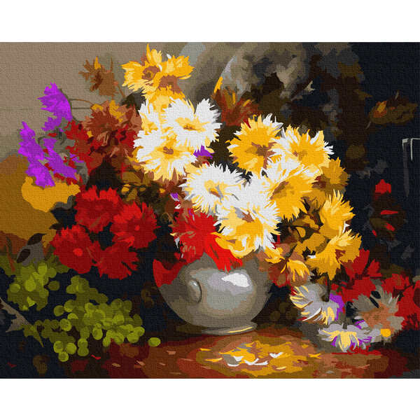 Картина по номерам Квіти - Розмаїття айстр