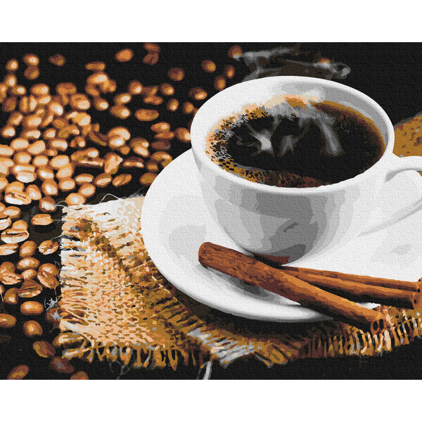 Картина по номерам Натюрморти - Кава з корицею