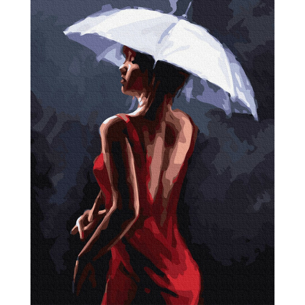 Картина по номерам Люди на картинах - Леді під парасолькою