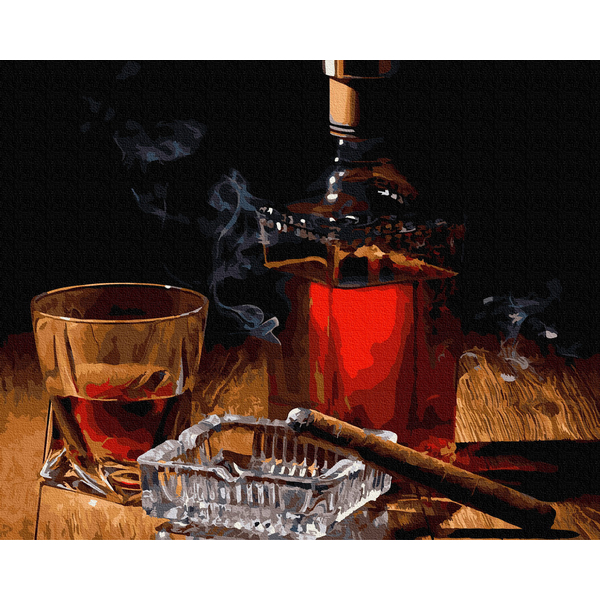 Картина по номерам Чоловічі - Віскі для чоловічого вечора