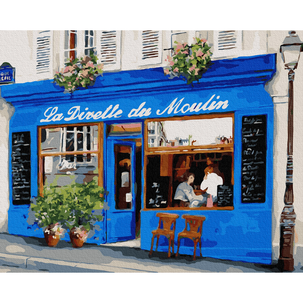 Картина по номерам Города - Французьке кафе