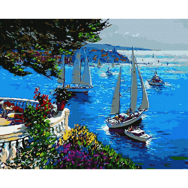 Картина по номерам Природа - Вид на затоку