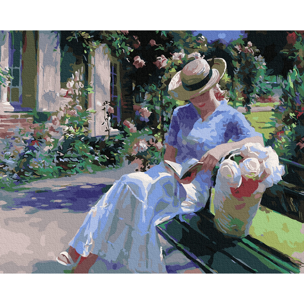 Картина по номерам Люди на картинах - Пообіднє читання