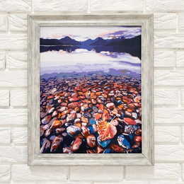 Багетная рамка (барокко в серебре 4,5 см) 40х60