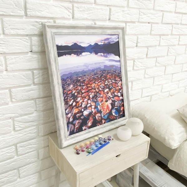 Багетні рами - Багетная рамка (барокко в серебре 4,5 см) 40х60