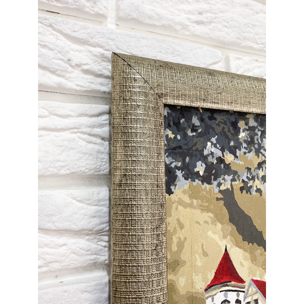 Багетні рами - Багетная рамка (белое золото 4,5 см) 40х60