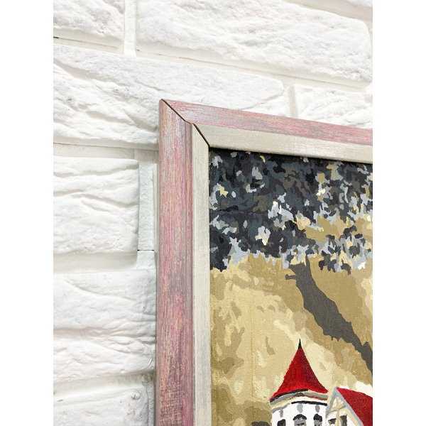 Багетні рами - Багетна рамка (рожева посріблена 4 см) 40х60