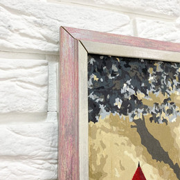 Багетна рамка (рожева посріблена 4 см) 40х70