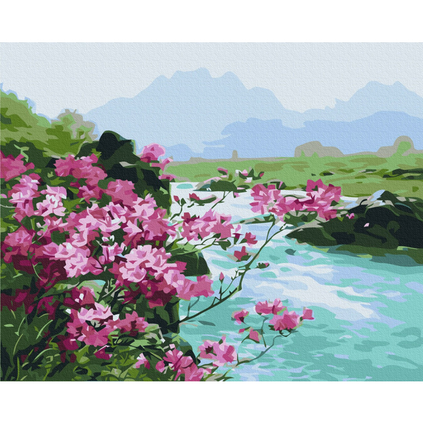 Картина по номерам Природа - Гірські квіти