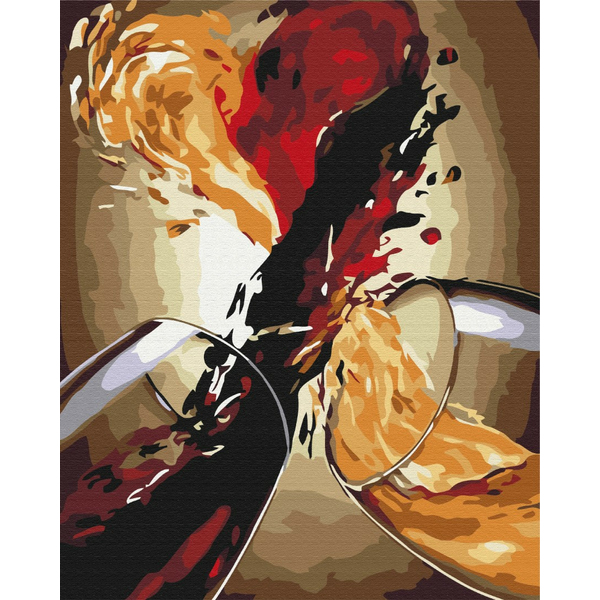 Картина по номерам Натюрморти - Вино в фарбах