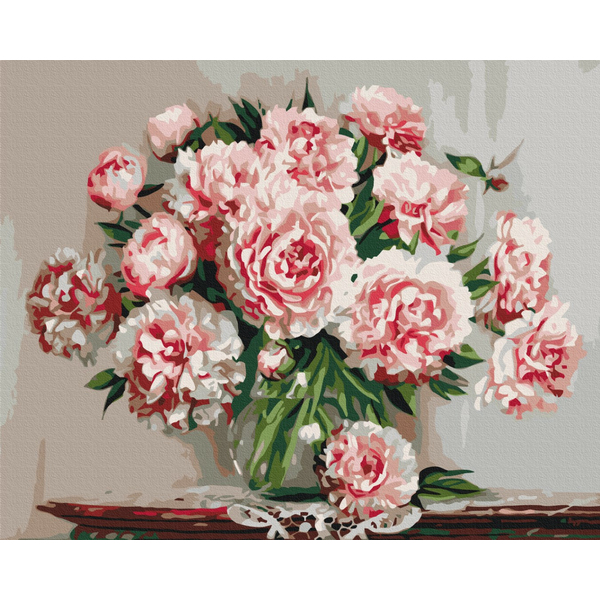 Картина по номерам Квіти - Садовые пионы