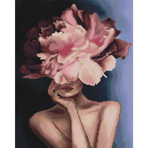 Алмазна мозаїка 40х50 - Витончена квіточка