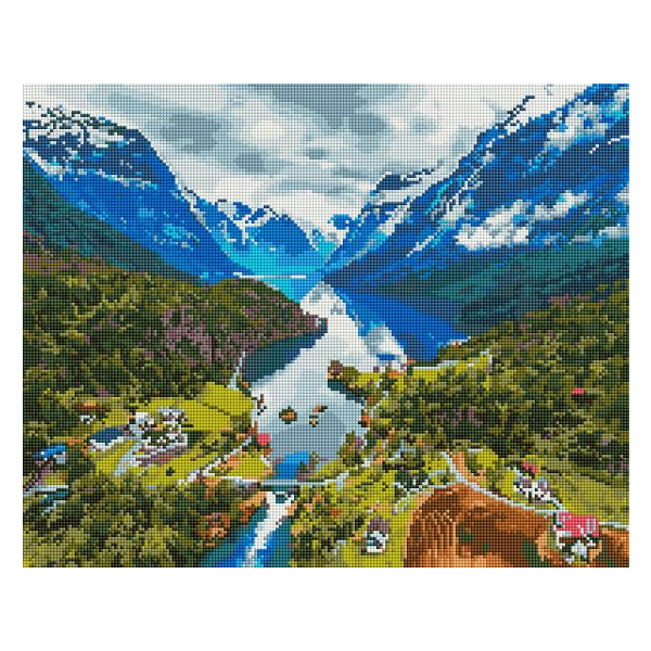 Алмазна мозаїка 40х50 - Гірський пейзаж