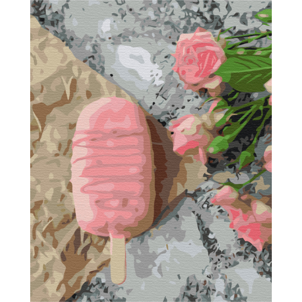 Картина по номерам Натюрморти - Трояндове морозиво