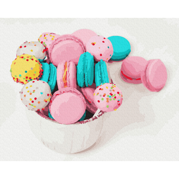 Картина по номерам Натюрморти - Смачні макаруни