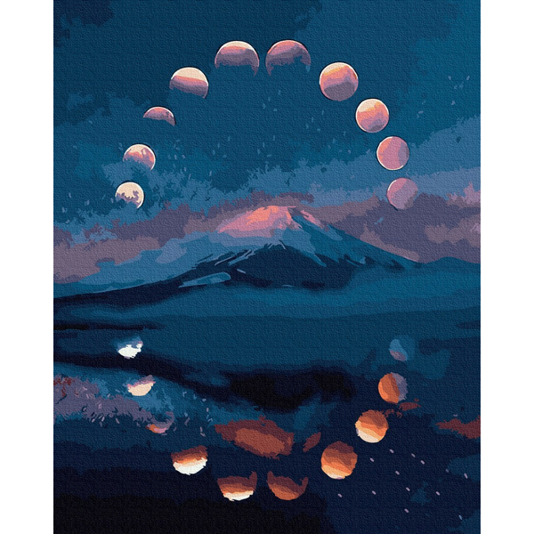 Картина по номерам Пейзажі - Місячне коло