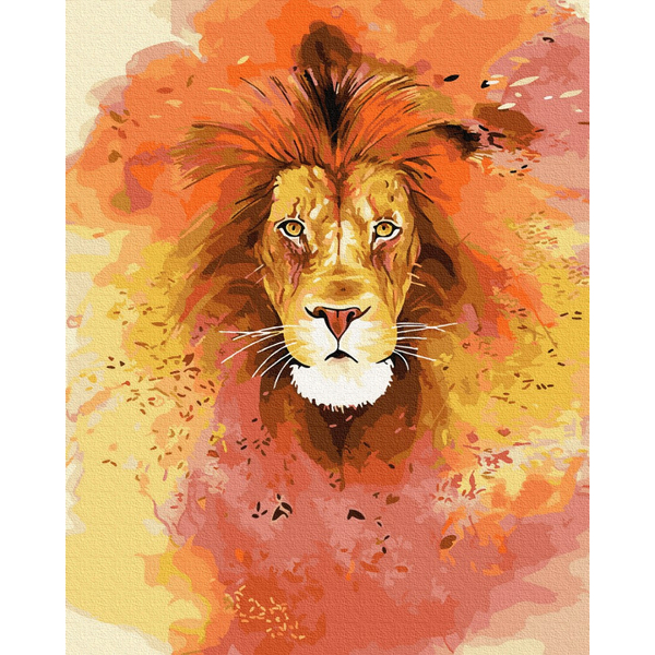 Картина по номерам Поп Арт - Яскравий лев