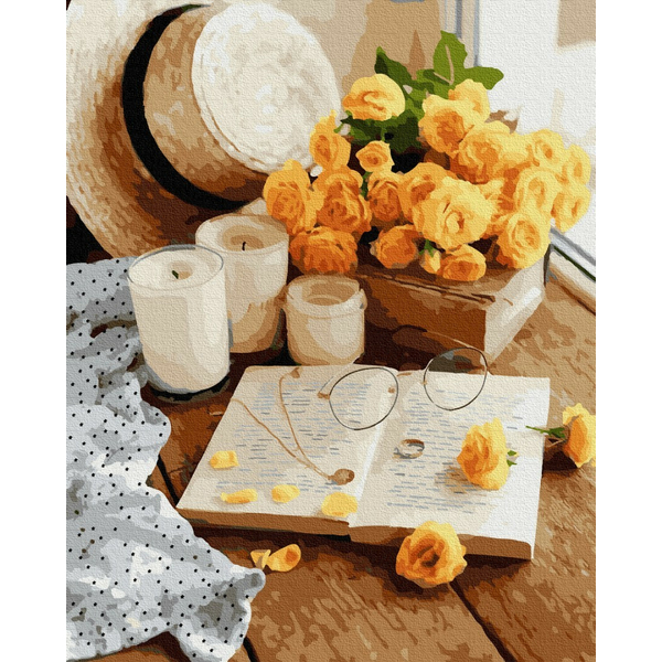 Картина по номерам Натюрморти - Квіткова книга