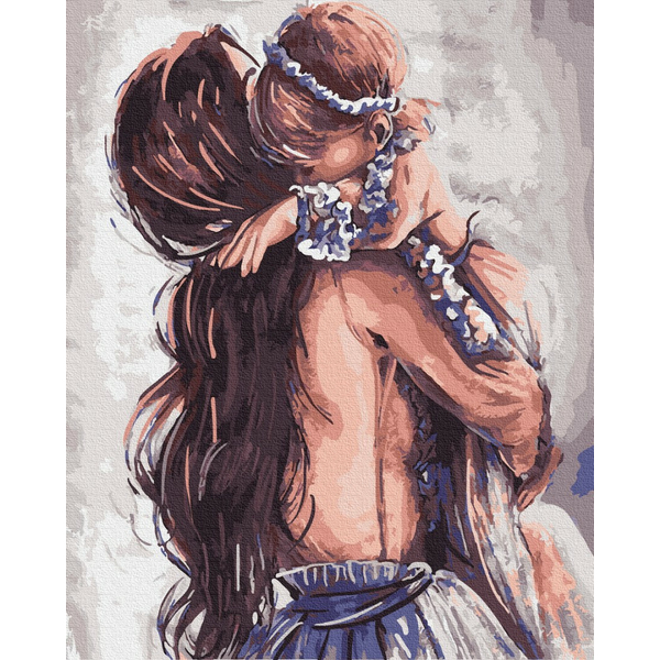 Картина по номерам Люди на картинах - Мамина любов