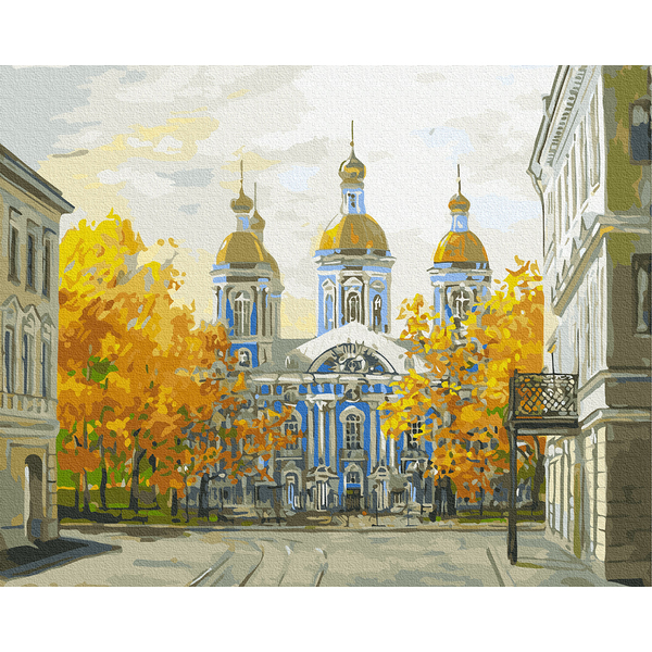Картина по номерам Города - Осінній храм