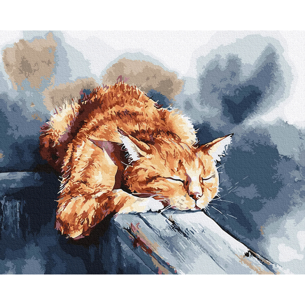 Картина по номерам Тварини, птахи та риби - Сни котика
