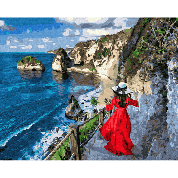 Картина по номерам Люди на картинах - Мандрівниця в Етрета