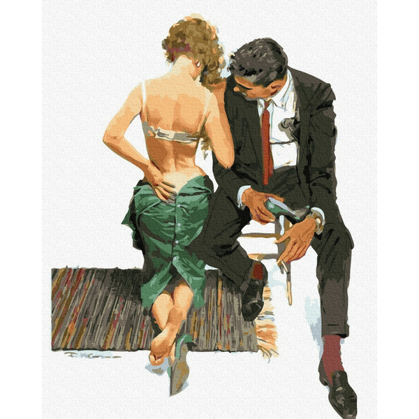 Картина по номерам Люди на картинах - Небезпечне знайомство