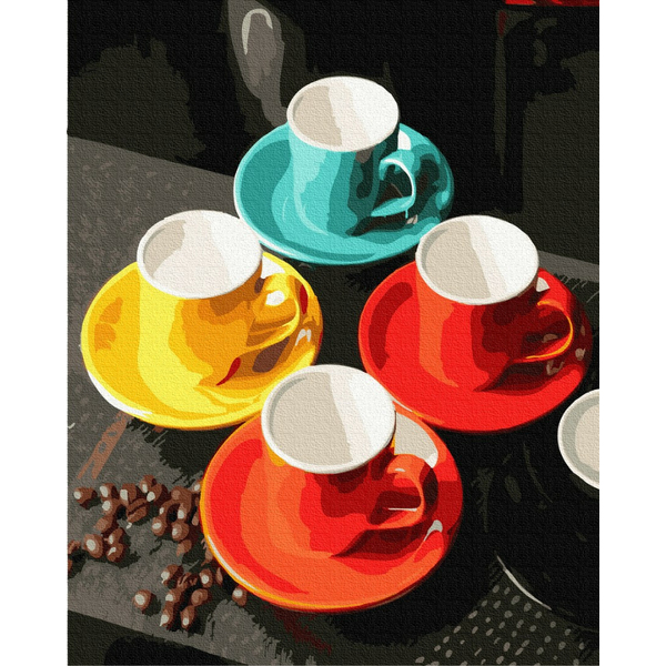 Картина по номерам Натюрморти - Дружнє чаювання