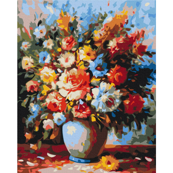 Картина по номерам Квіти - Роскошный букет в вазе