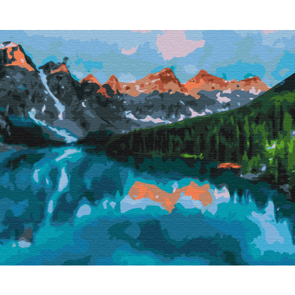 Картина по номерам Пейзажі - Скелясті гори Канади