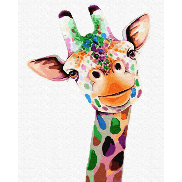 Картина по номерам Поп Арт - Усміхнений жираф